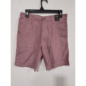 14th & Union Mens Slim Fit Cotton Chino Shorts Dusty Rose Pink Size 30 NEW #10
